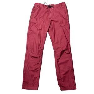 Roark men’s red LAYOVER 2.0 PANT size 34x31 lace up drawstring hiking outdoors